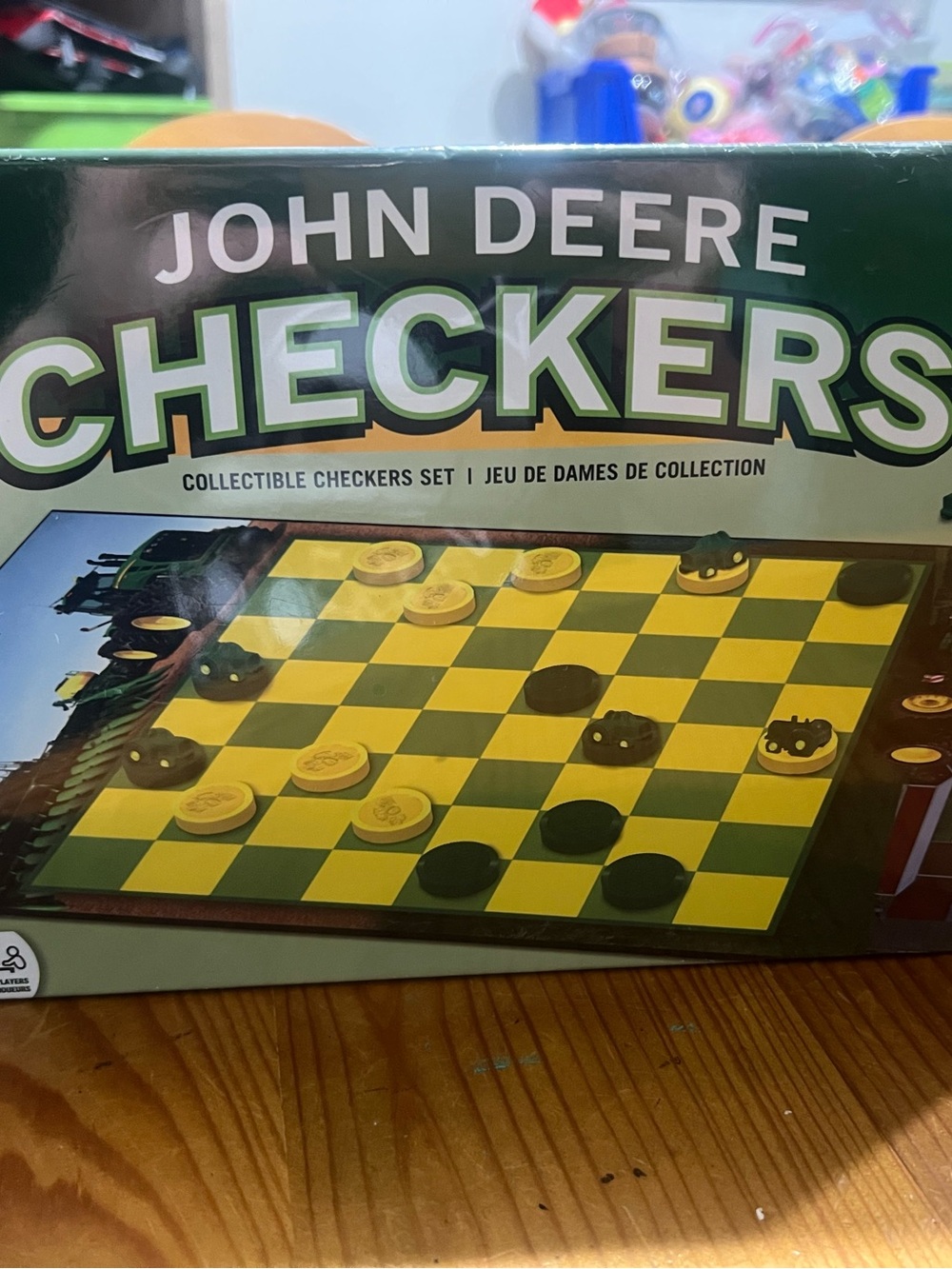 John Deere Checkers Set - Green, Yellow, Black